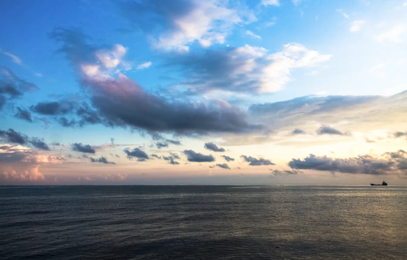 Фото обои море, пейзаж море, Черное море, новороссийск, широкая балка