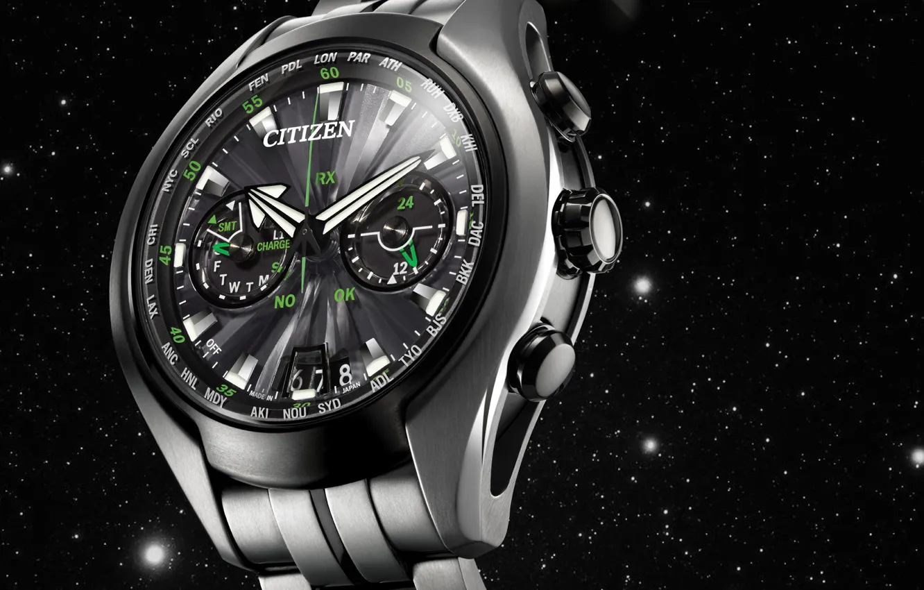 Фото обои metal, design, watches, citizen