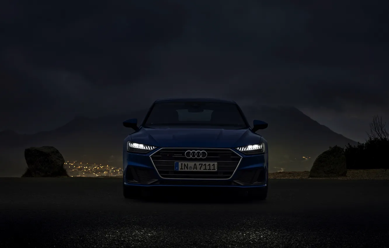 Фото обои Audi, вечер, 2019, A7 Sportback