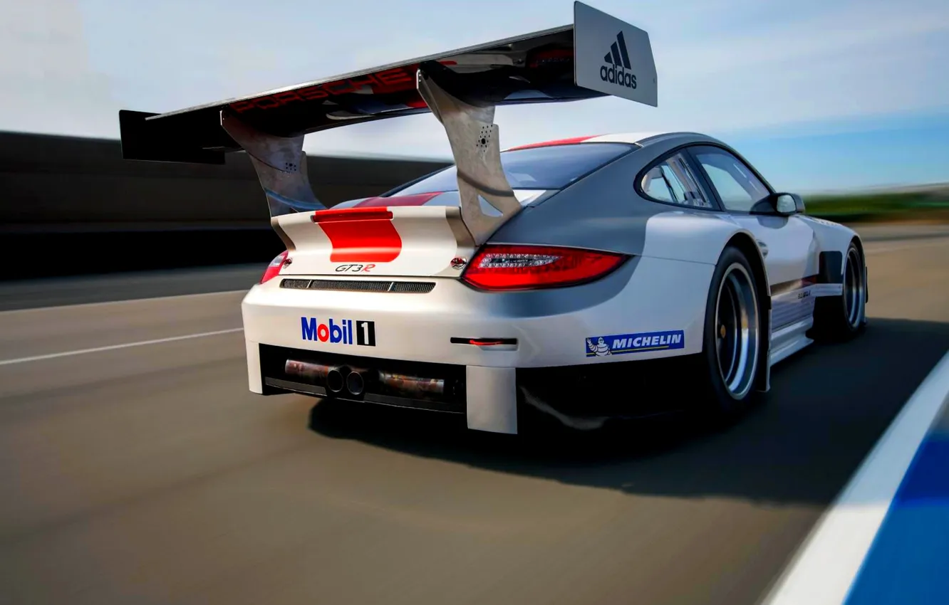 Фото обои 911, Porsche, Машина, Порше, Спорткар, Спойлер, GT3 R