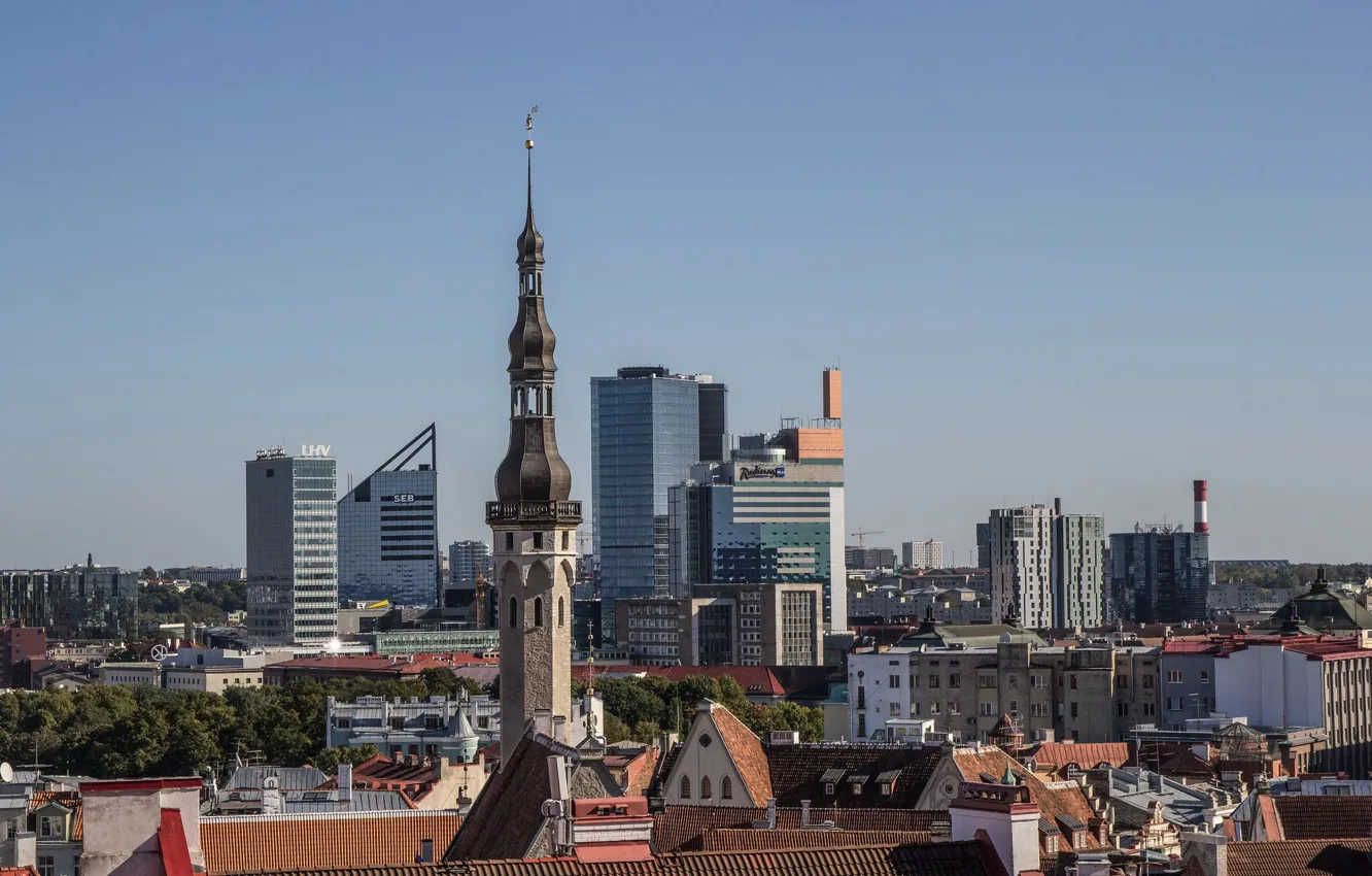 Фото обои здания, Эстония, Таллин