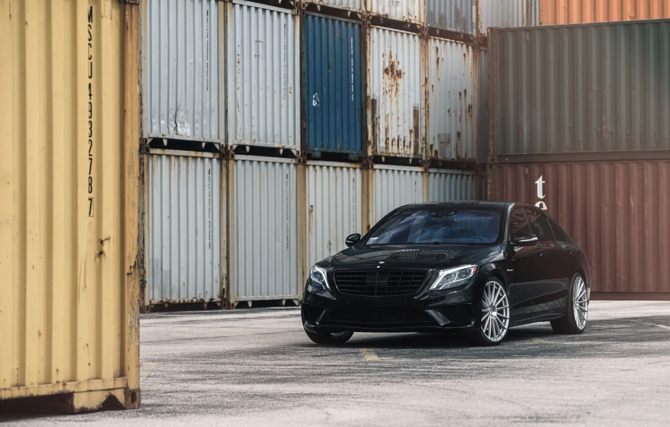 Фото обои Mercedes, Black, S550, Luxury, W222, Sight