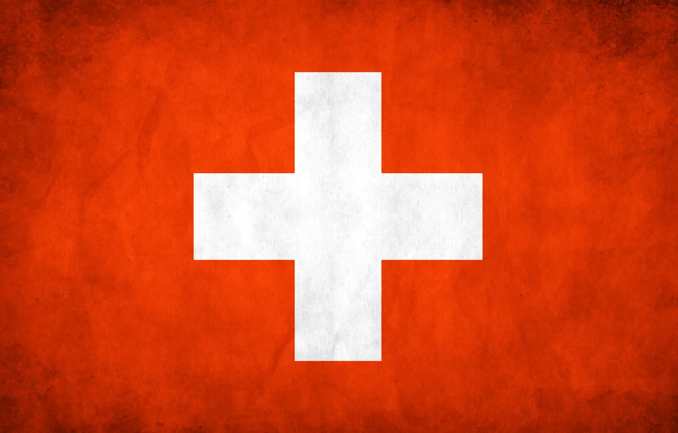Фото обои Швейцария, флаг, текстуры