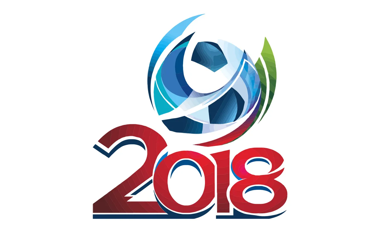 Фото обои мяч, логотип, Россия, Russia, football, 2018, World Cup, Чемпионат мира