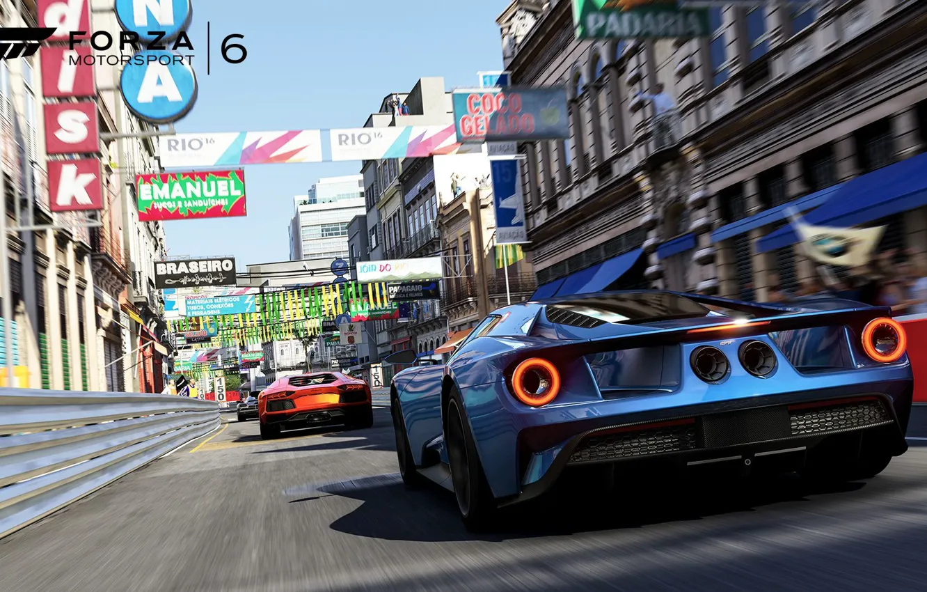 Фото обои игра, суперкары, Forza Motorsport 6, Ford gt 2015