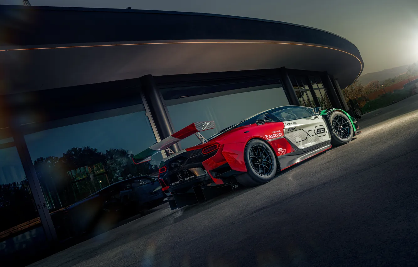 Фото обои Lamborghini, суперкар, supercar, 2025, класс GT3, гоночный суперкар, Lamborghini Temerario GT3, Temerario GT3