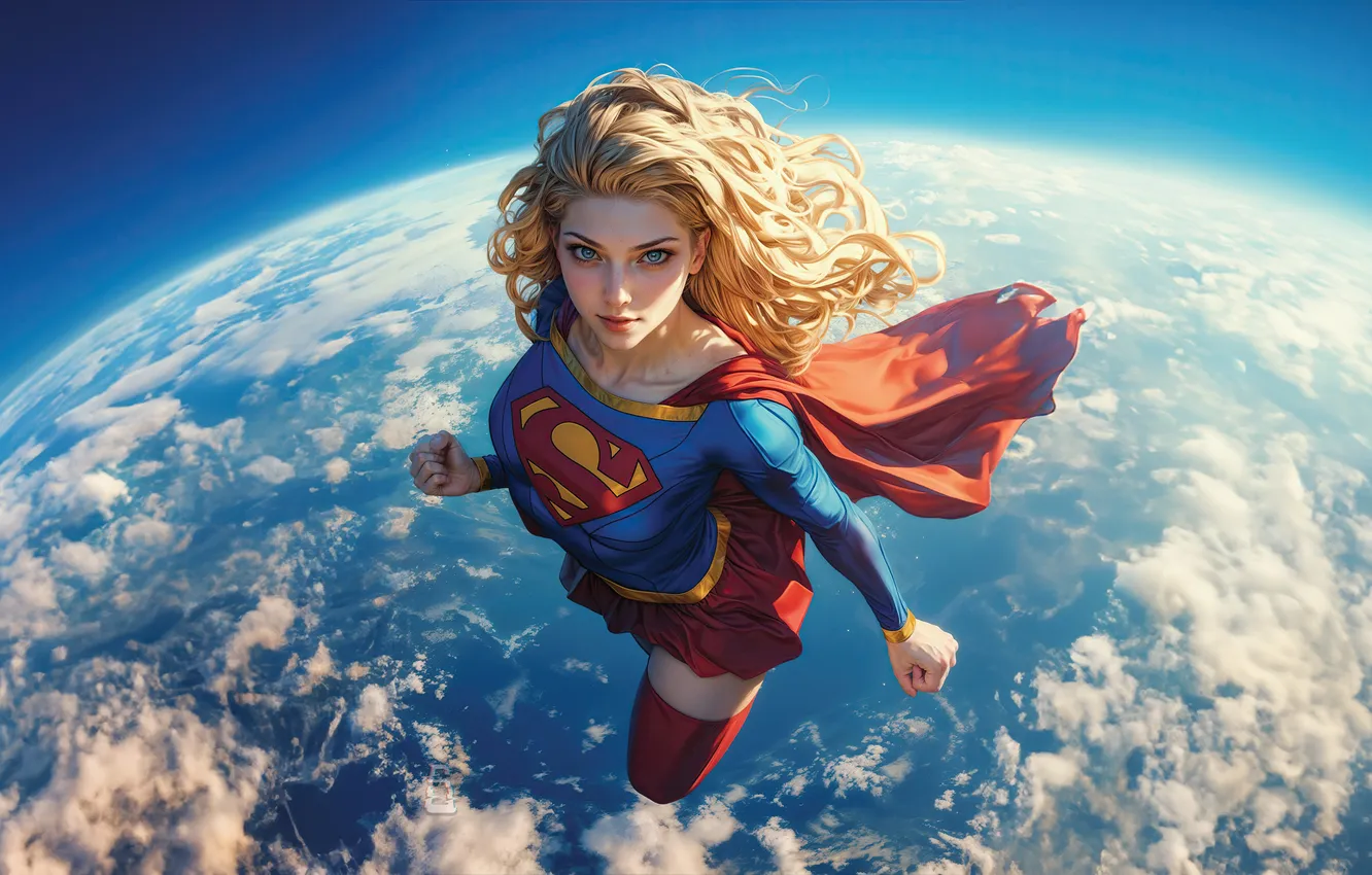Фото обои fantastic, supergirl, unstoppable