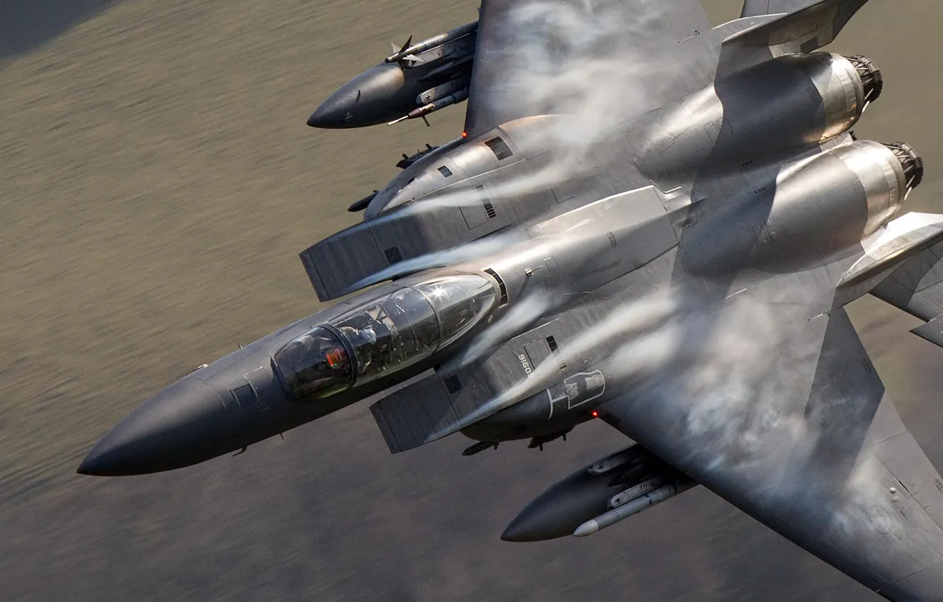 Фото обои скорость, F15E, Strike Eagles
