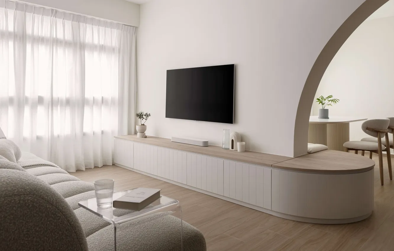 Фото обои интерьер, natural light, скандинавский стиль, естественное освещение, scandinavian living room, светлая гостиная, минималистский дизайн, minimalist …