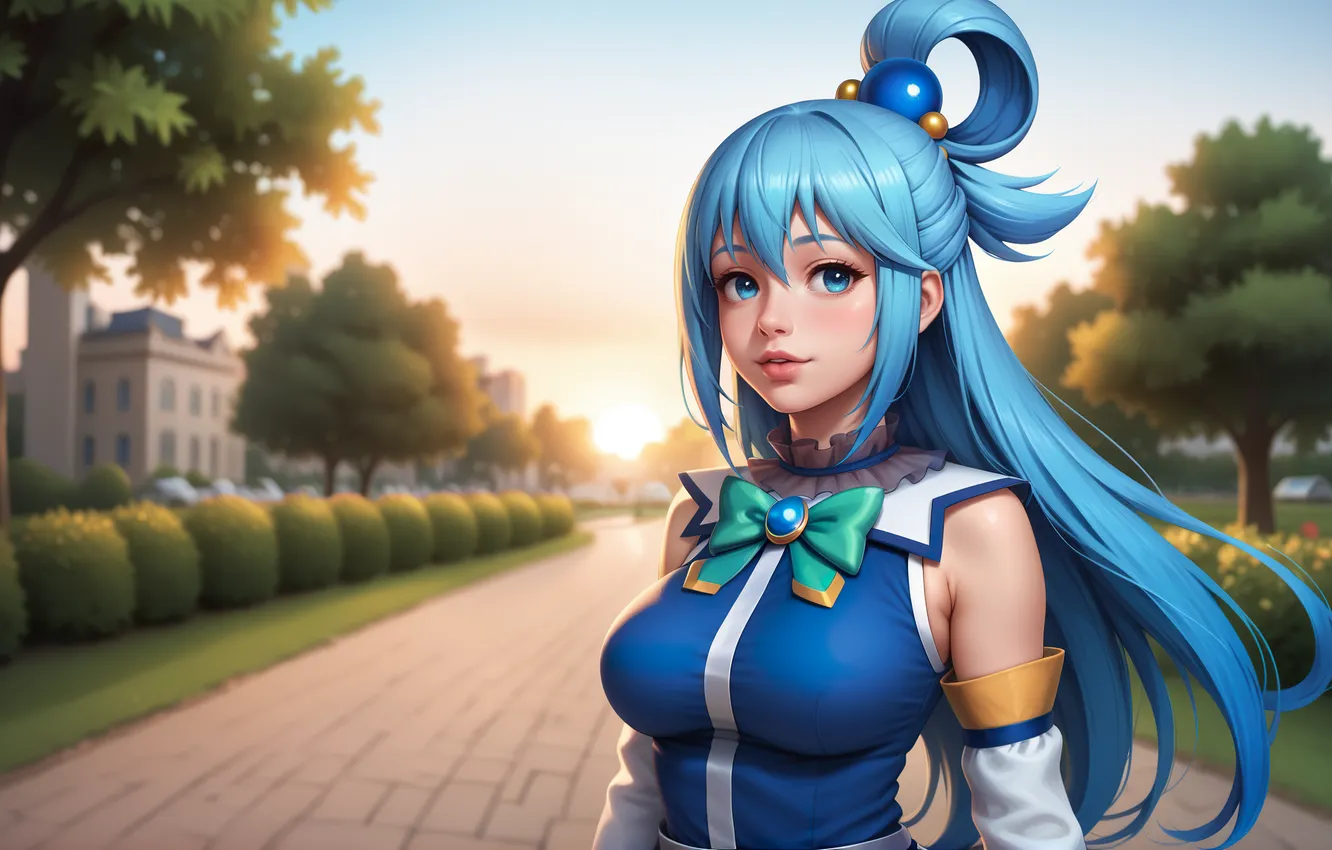 Фото обои wallpaper, Anime, Aqua, Goddess