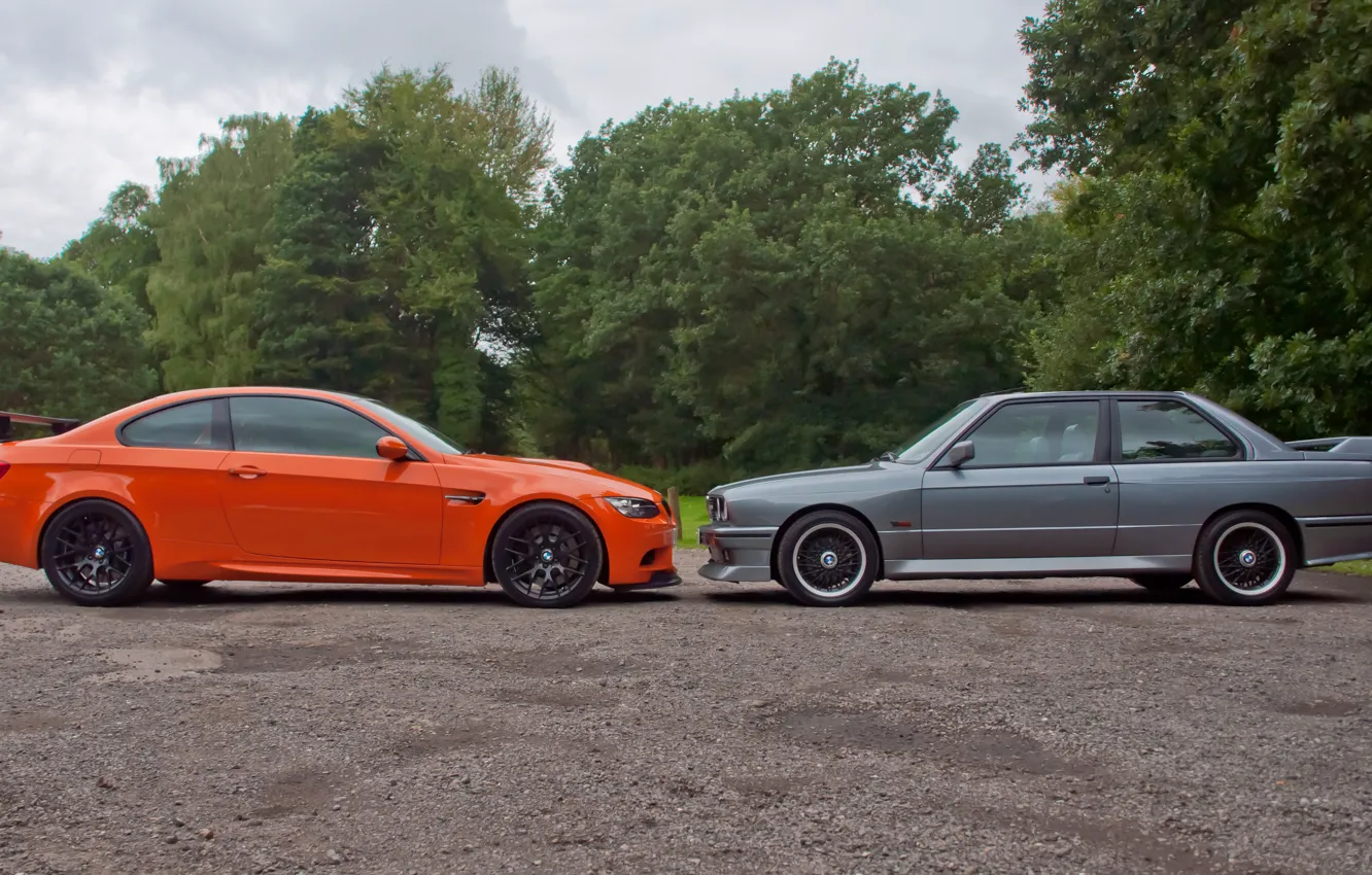 Фото обои BMW, E92, E30, GTS, M3