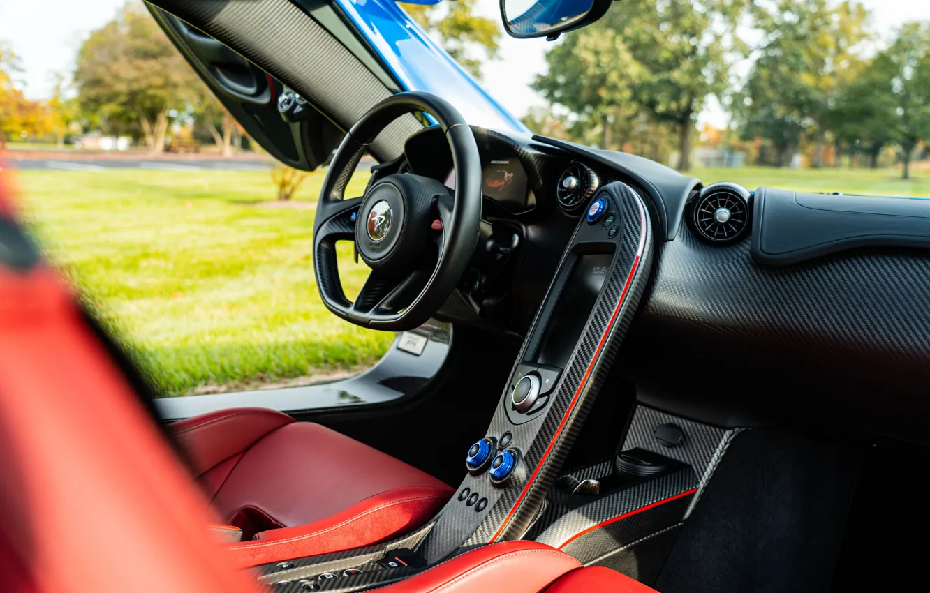 Фото обои McLaren, McLaren P1, car interior, P1