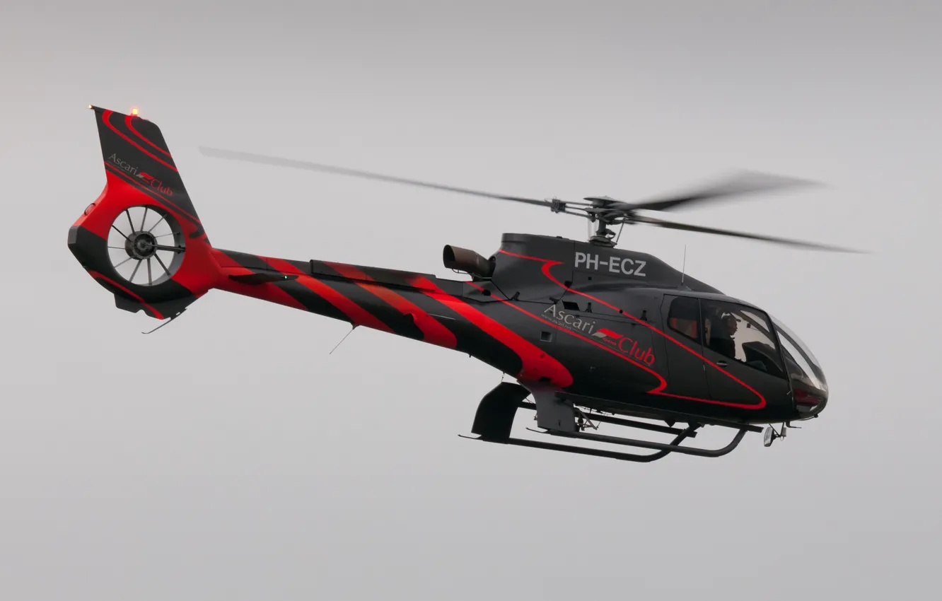 Фото обои полёт, вертолёт, Eurocopter, одномоторный, лёгкий, EC130