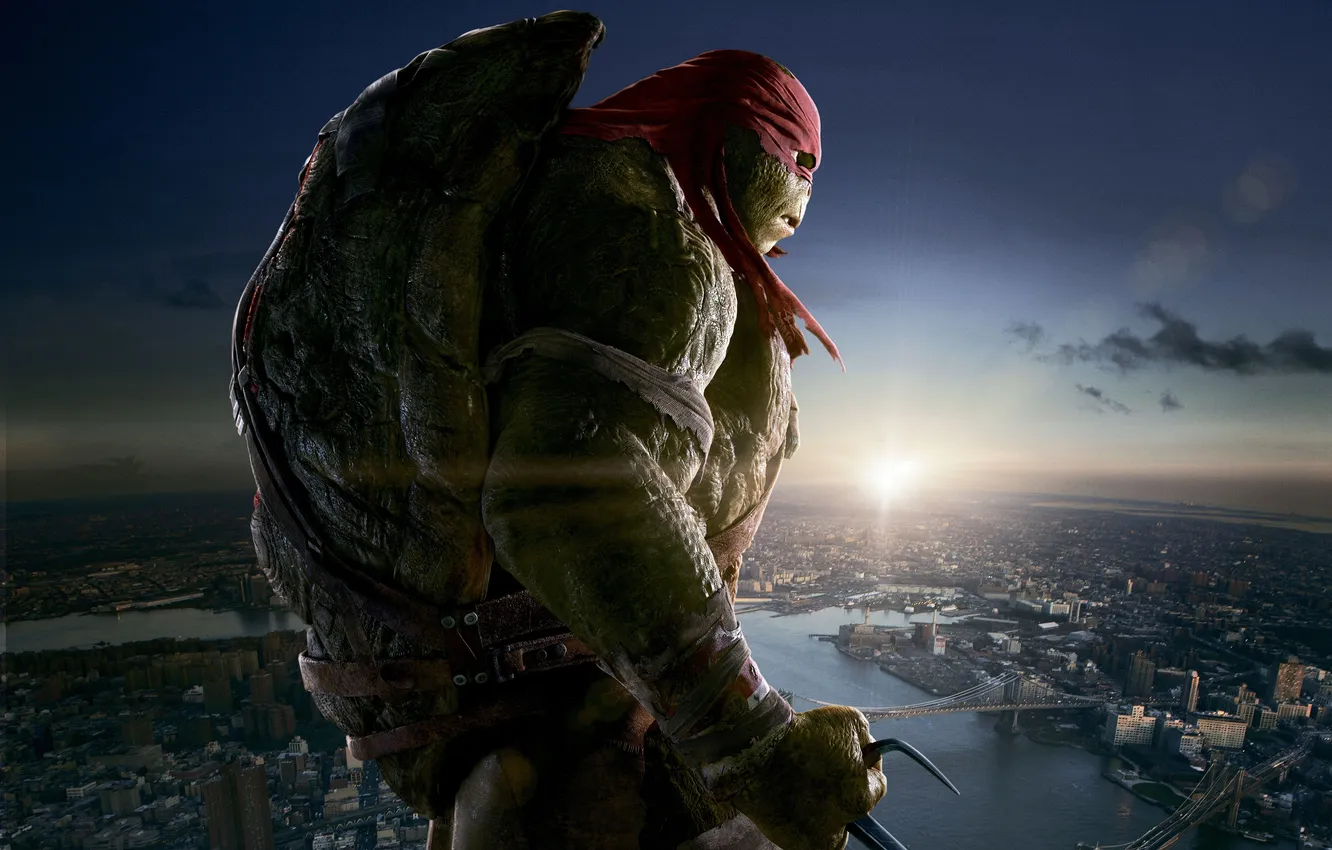 Фото обои Action, Fantasy, TMNT, Raphael, Teenage Mutant Ninja Turtles, Teenage, Ninja, Year