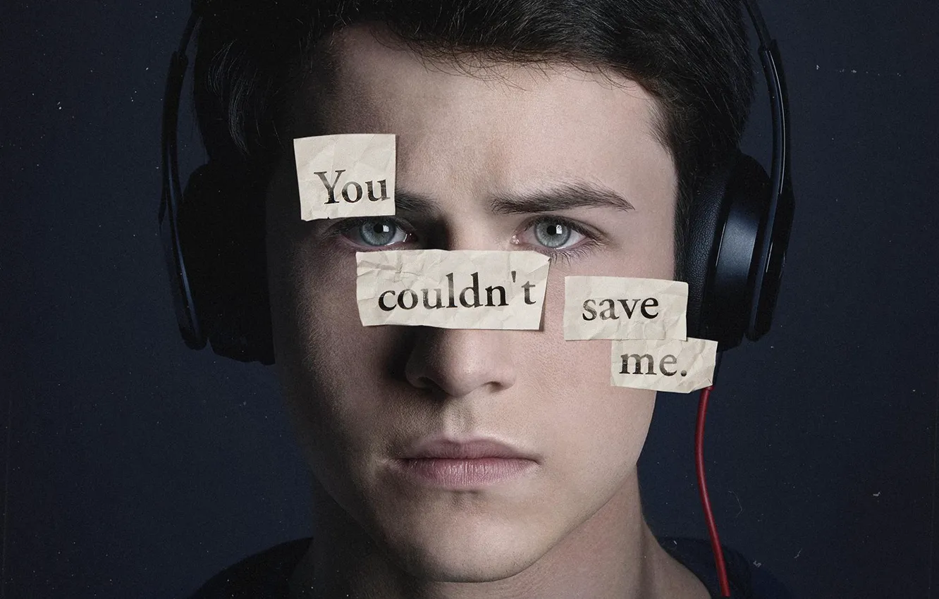 Фото обои face, Netflix, Dylan Minnette, tv seies, Katherine Langford, 13 Reasons Why, Clay Jensen