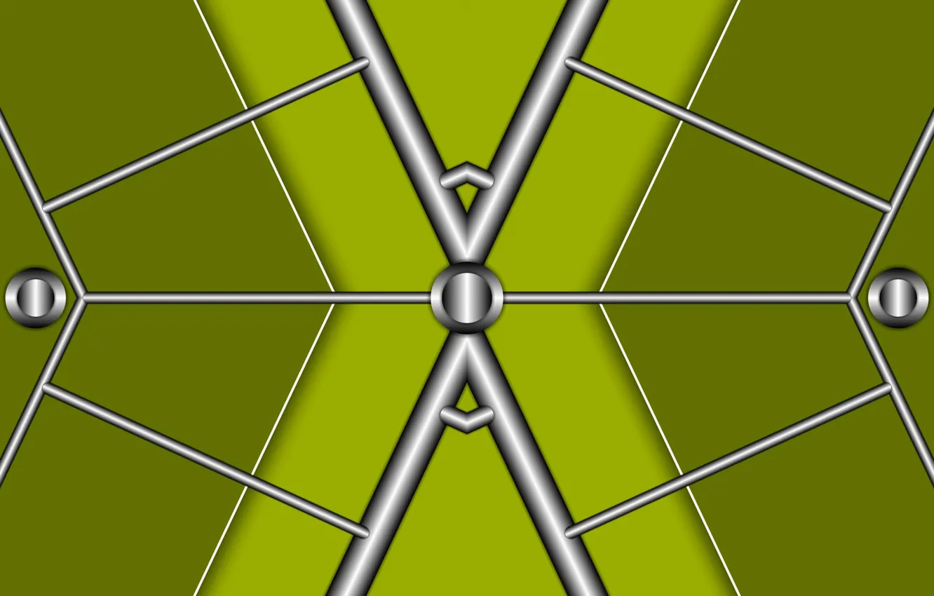 Фото обои металл, градиент, фигура