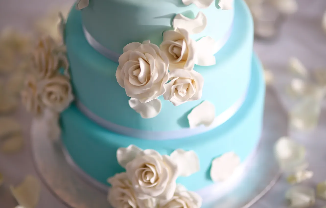 Фото обои торт, десерт, свадебный