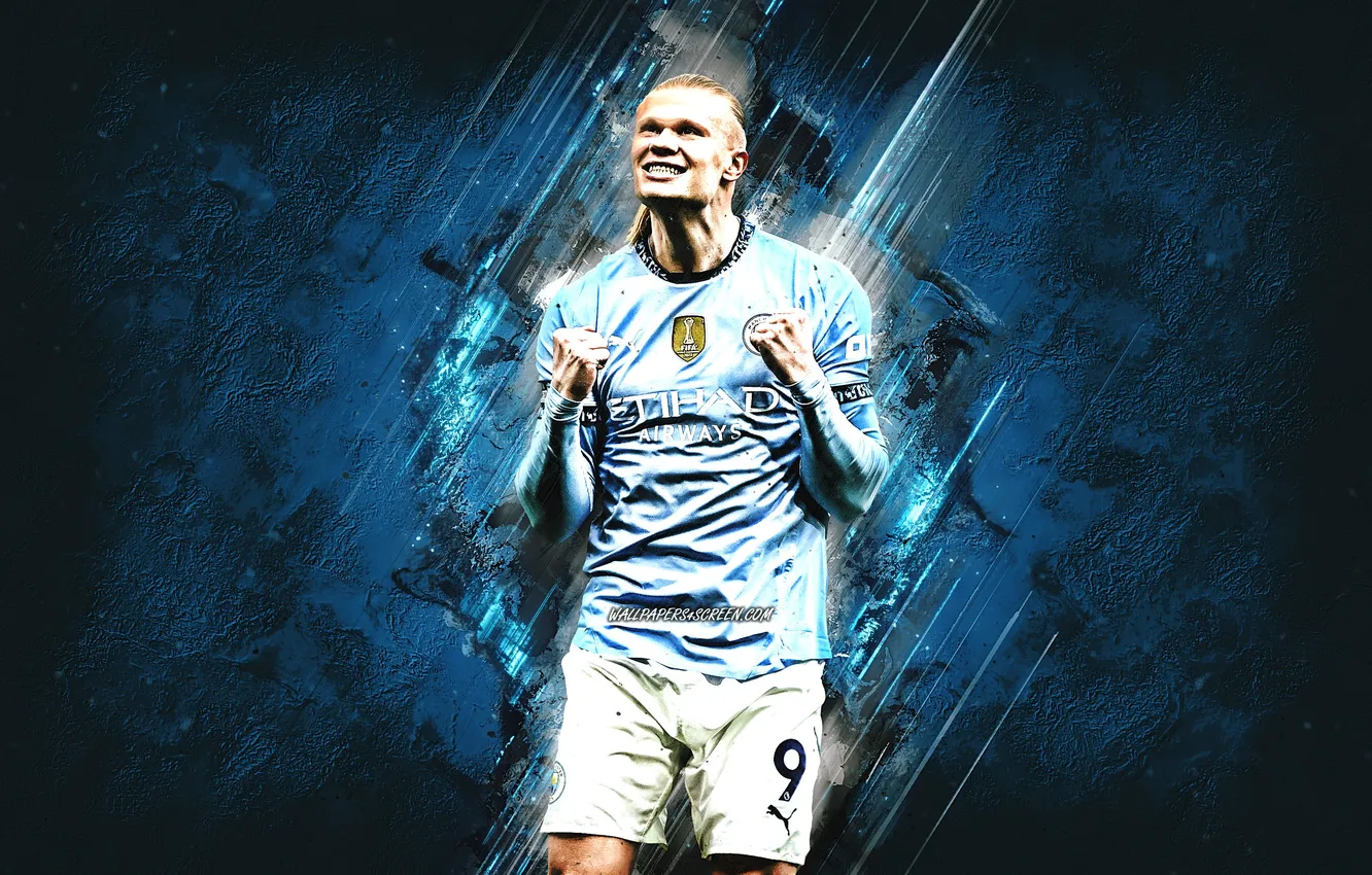 Фото обои Football, Norway, Soccer, Man City, Manchester City, Erling Haaland, Erling, Haland