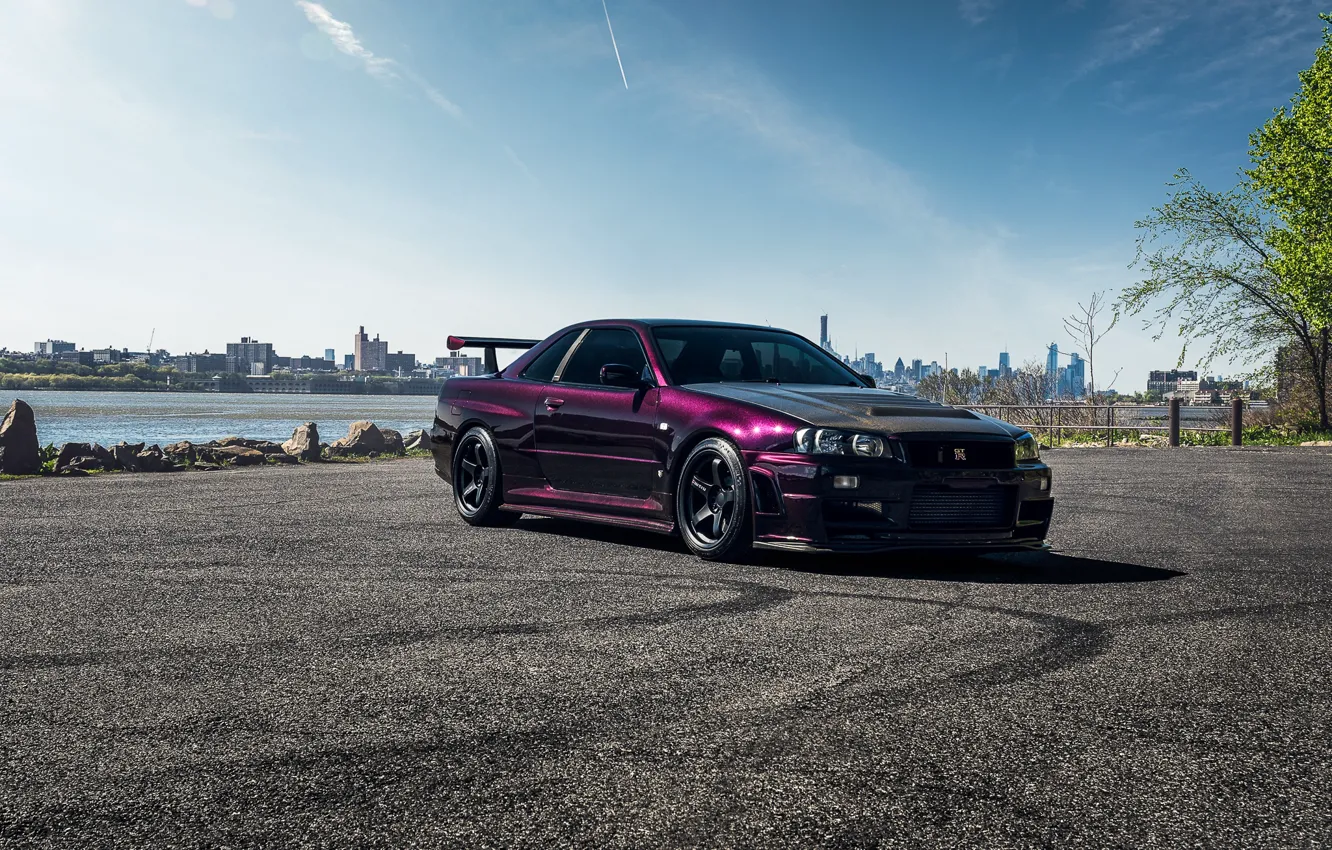 Фото обои Nissan, GT-R, Skyline, R34