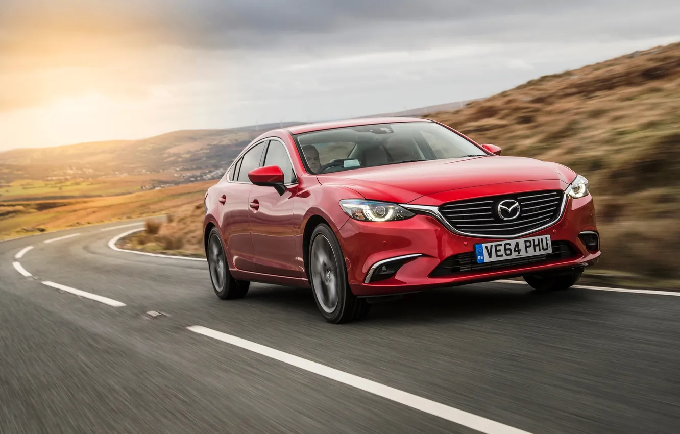 Фото обои Mazda 6, мазда, Sedan, UK-spec, 2015