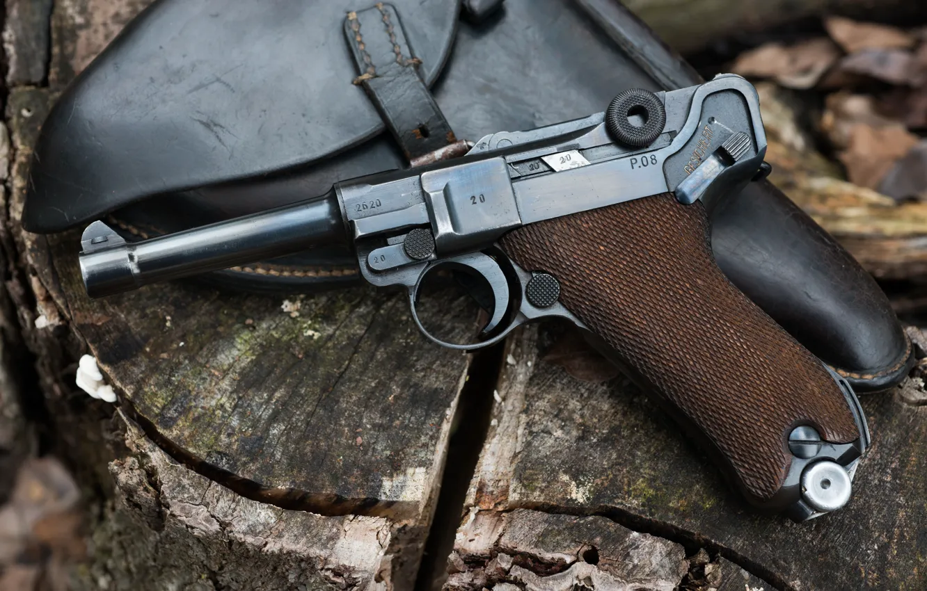 Фото обои пистолет, кобура, 1941, Luger