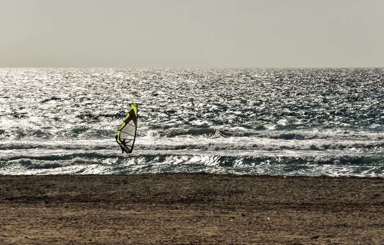 Фото обои море, спорт, windsurf