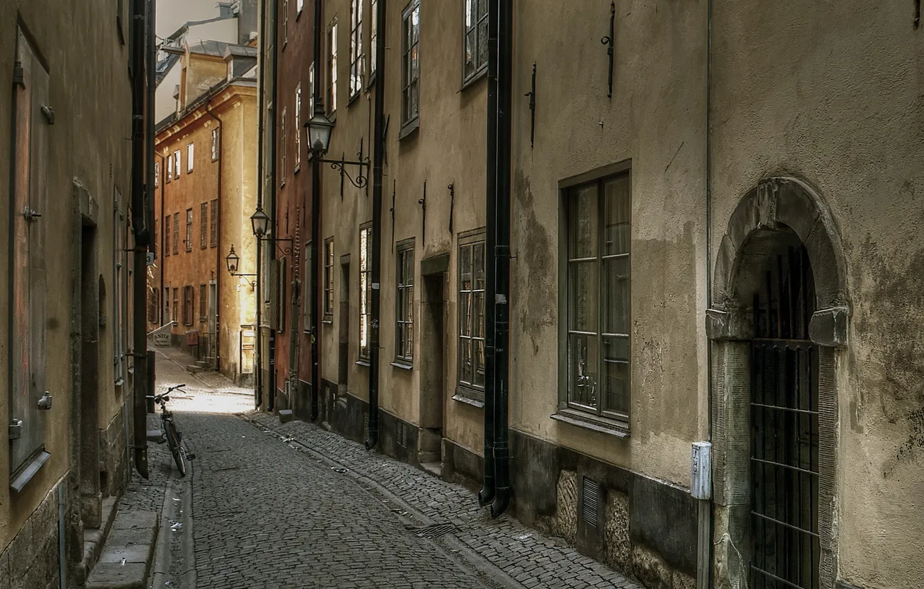 Фото обои город, улица, Stockholm