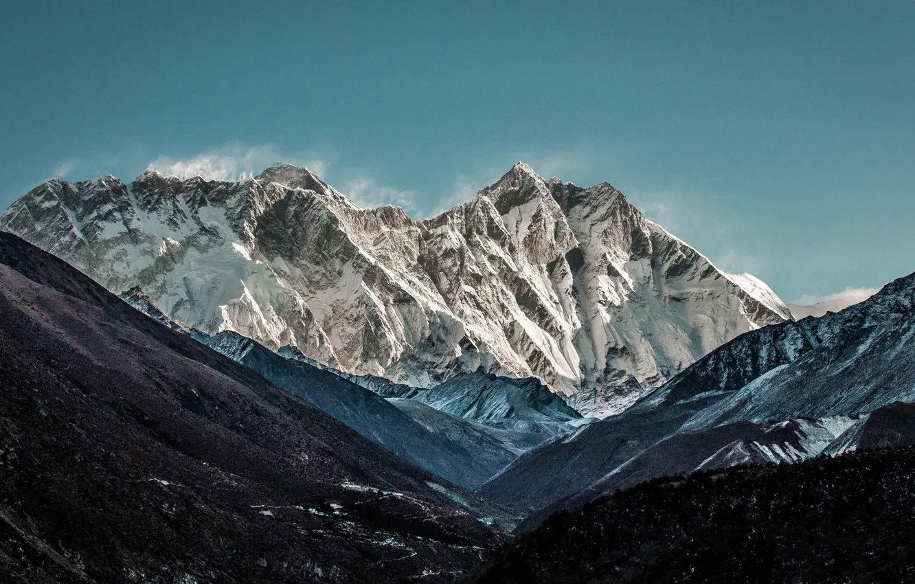 Фото обои landscape, nature, mountains, snow