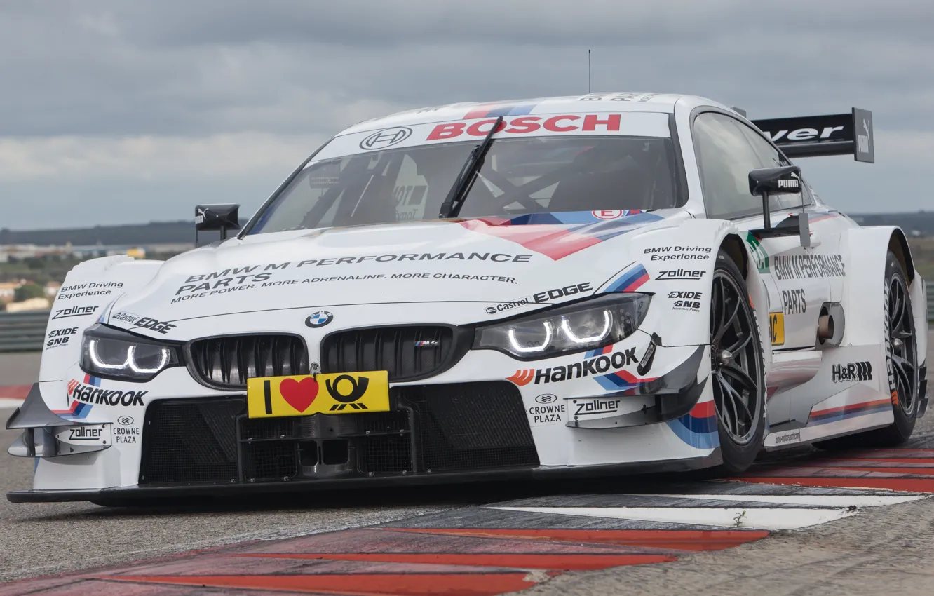 Фото обои BMW, Race, Front, Day, DTM, Track