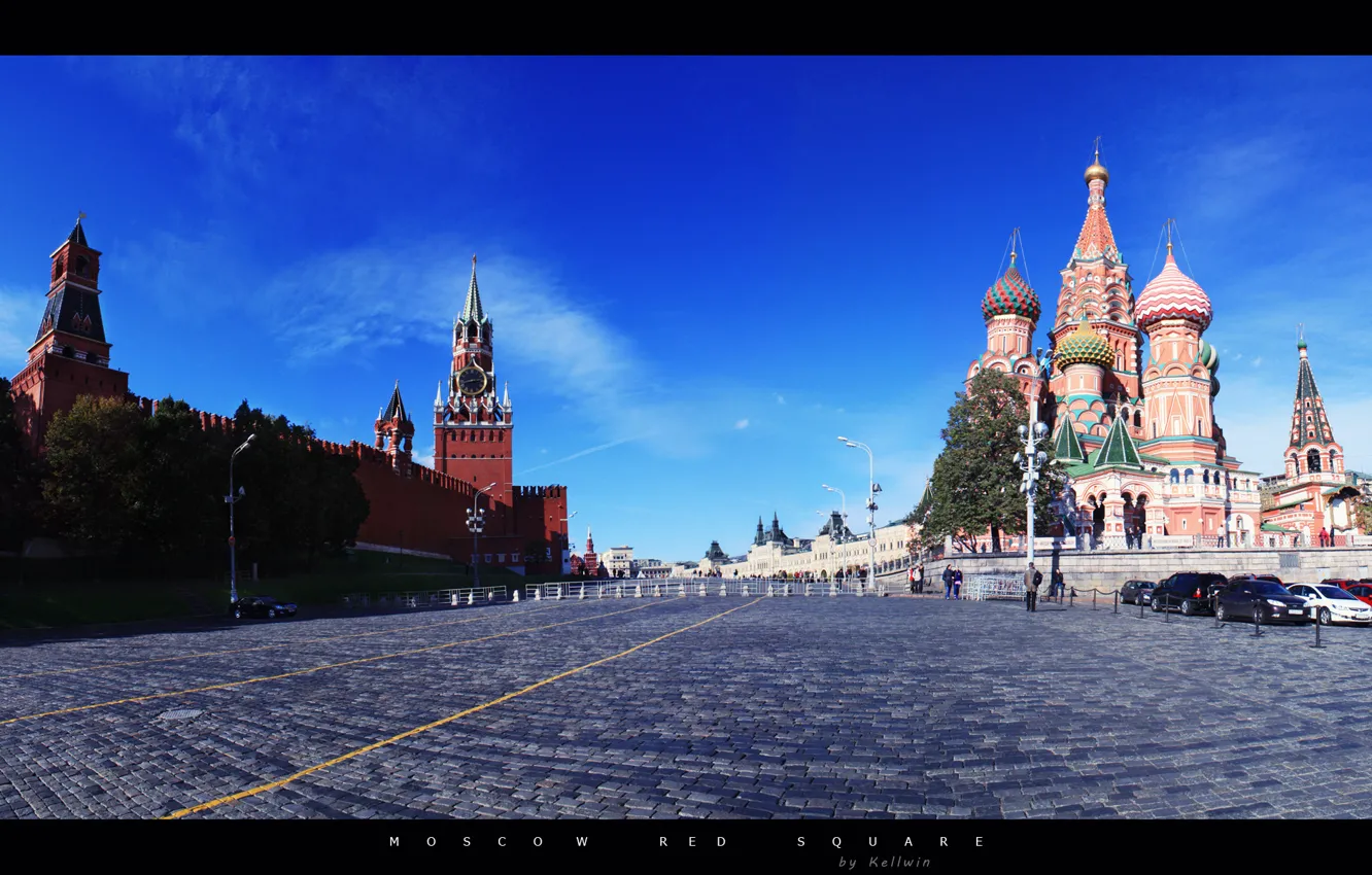 Фото обои пейзаж, вид, Город, Москва, City, Россия, Красная площадь, Russia