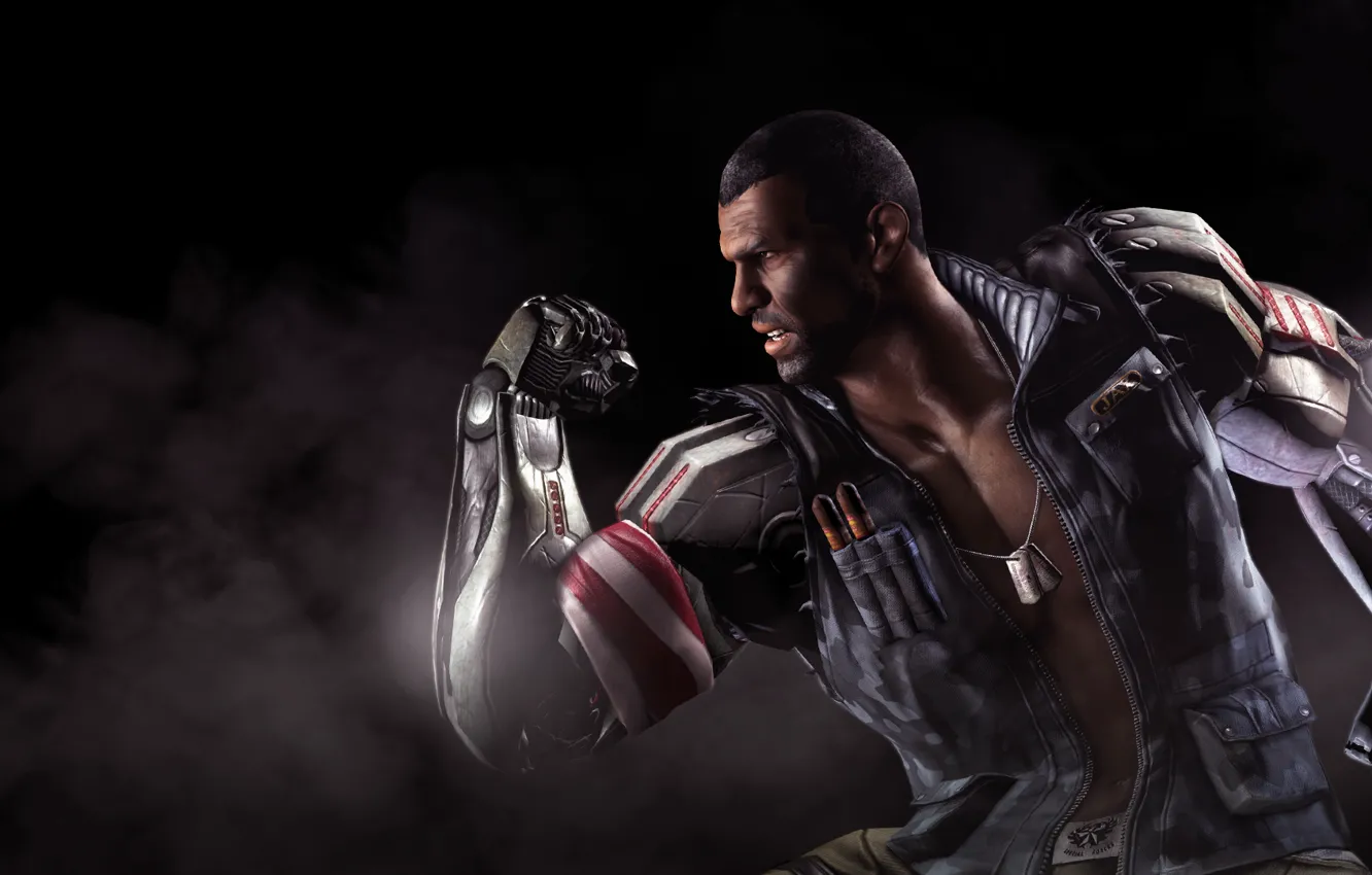 Фото обои Jax, Mortal Kombat X, Смертельная битва 10, Джакс