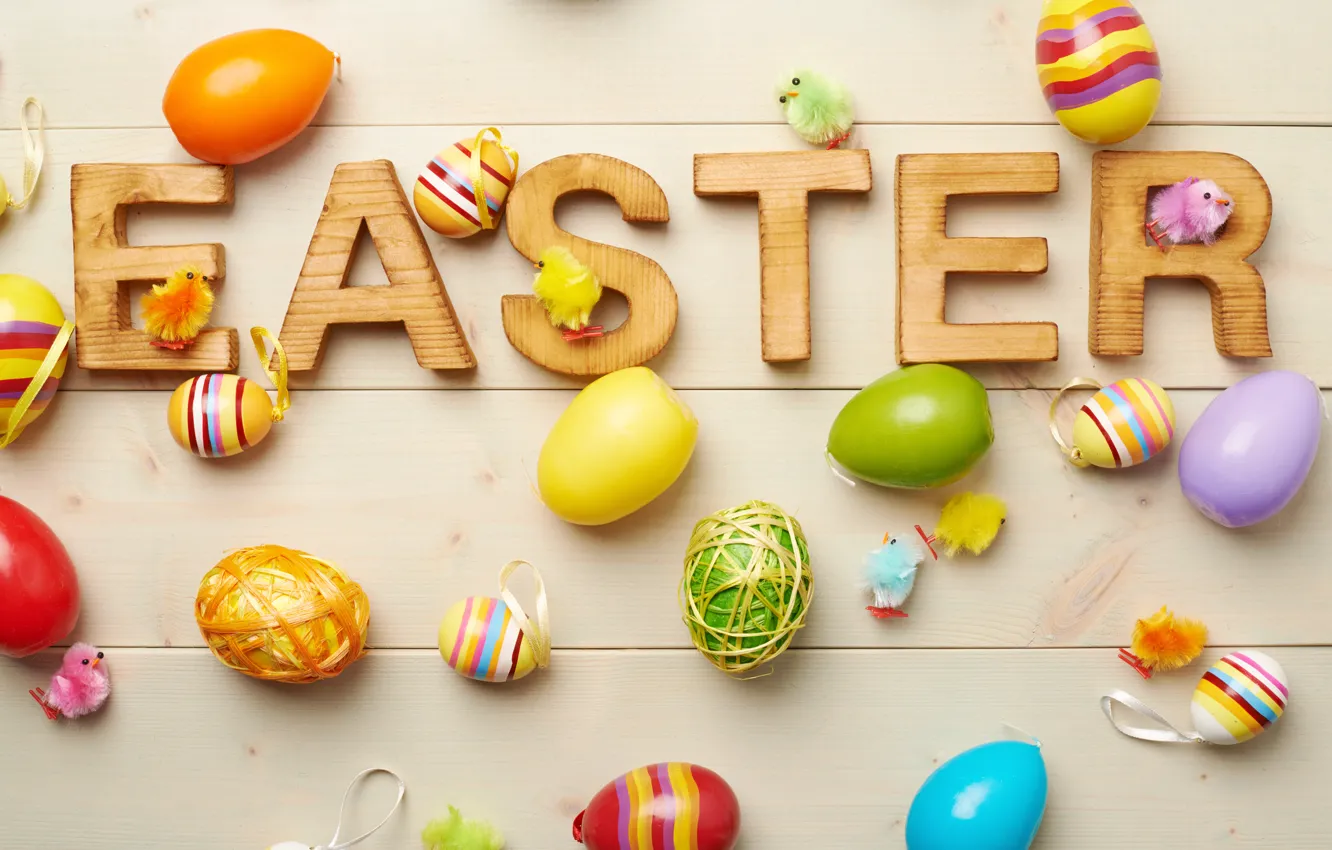 Фото обои яйца, Пасха, декор, Easter, eggs