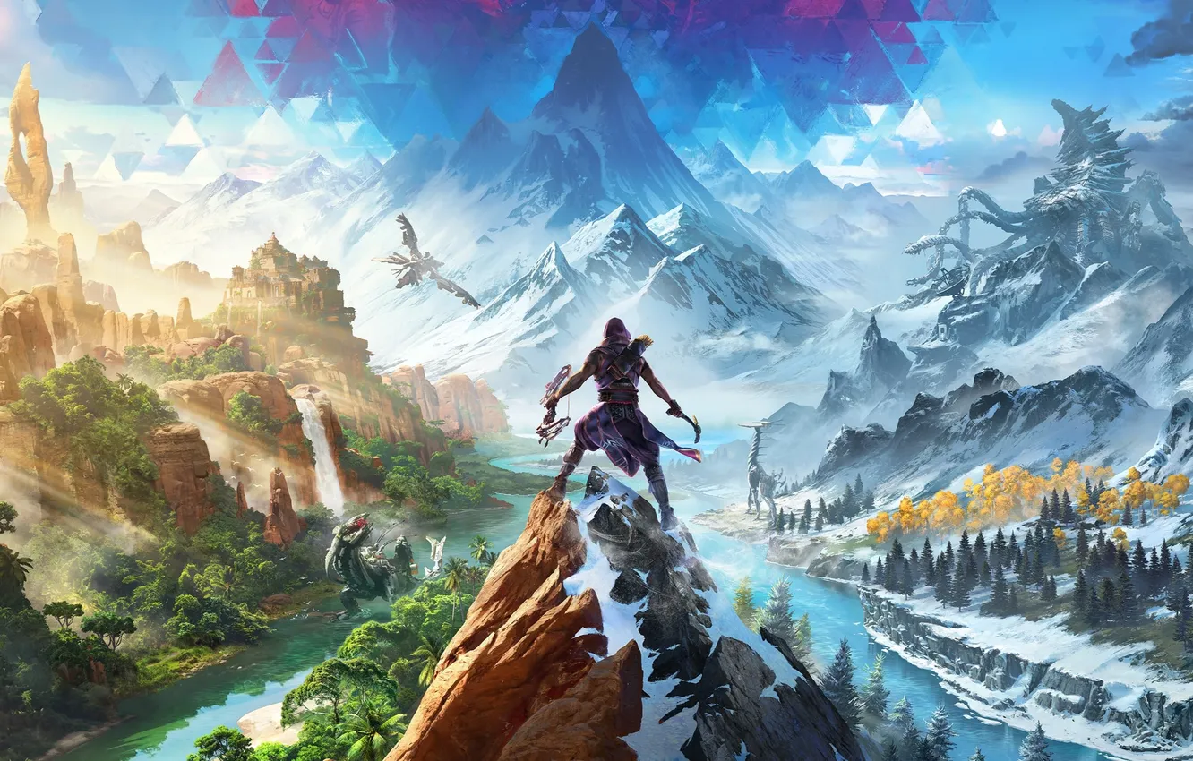 Фото обои horizon zero dawn, horizon forbidden west, horizon call of the mountain