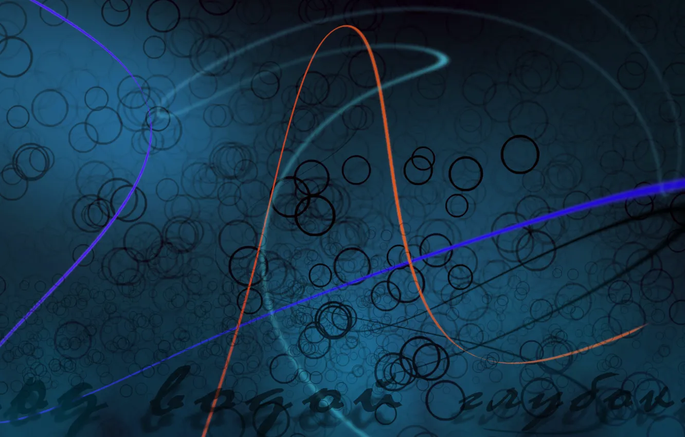 Фото обои линии, пузыри, краски, тень, вдумчивость, под водой глубоко