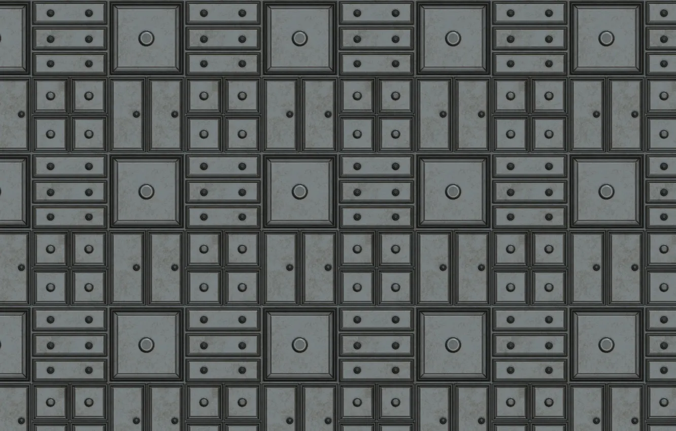 Фото обои круги, металл, серый, фон, стена, плитка, цвет, текстура