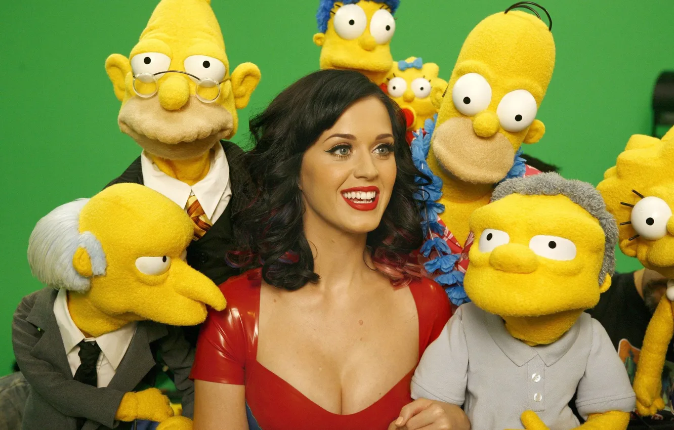 Фото обои Katy Perry, The Simpsons, Photoshoot
