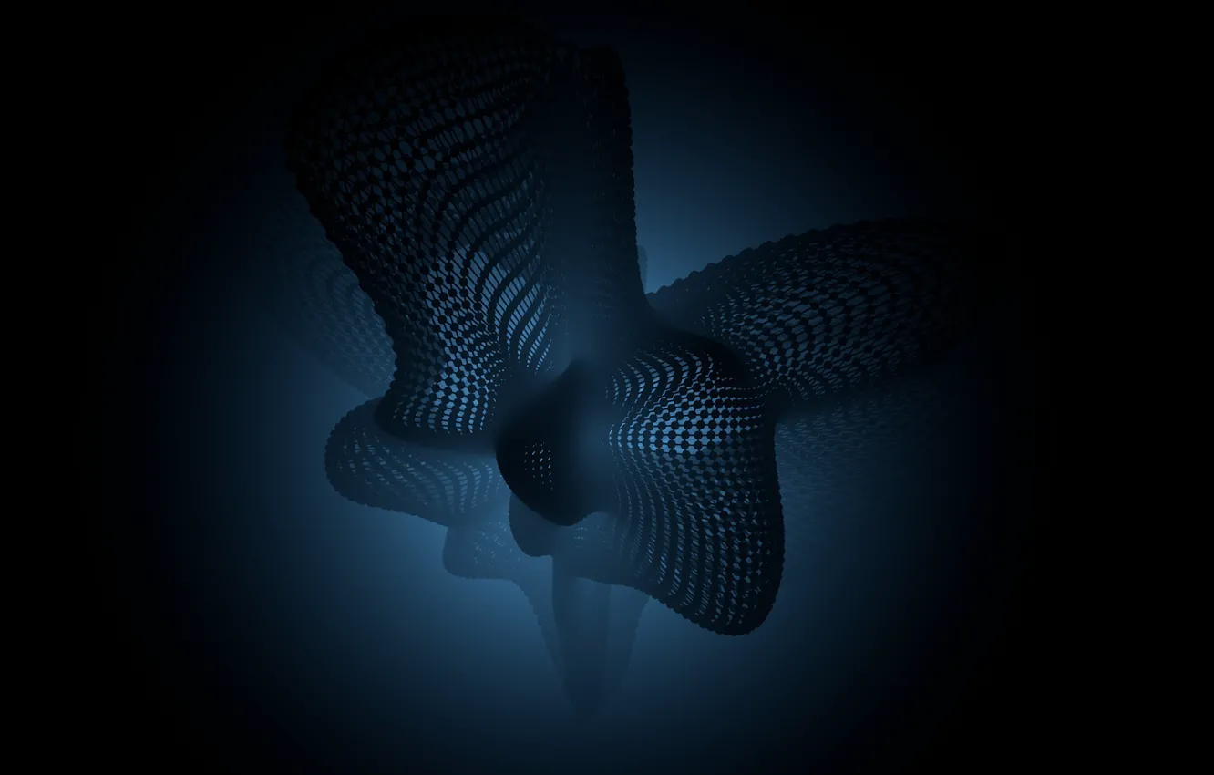 Фото обои blue, lines, dots