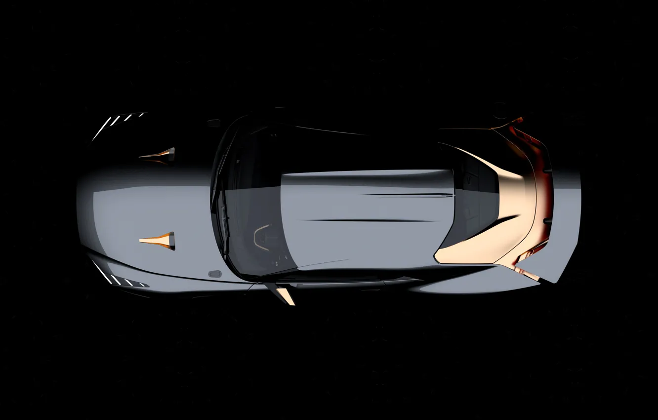 Фото обои Nissan, вид сверху, 2018, ItalDesign, GT-R50 Concept