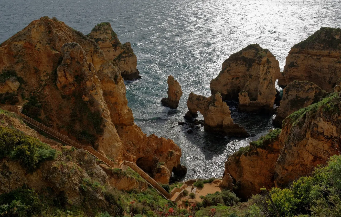 Фото обои море, природа, скалы