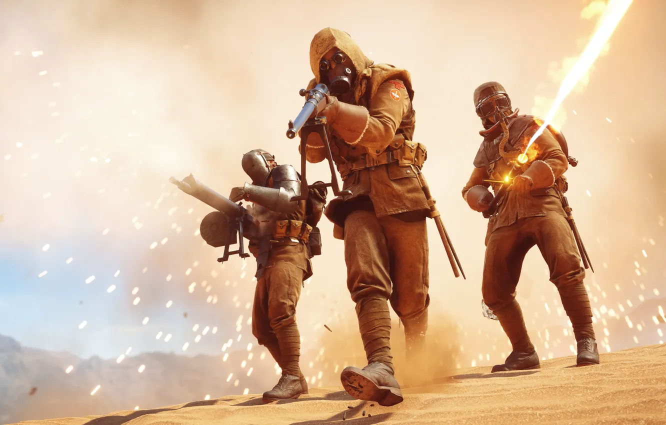 Фото обои война, игра, солдаты, Electronic Arts, Battlefield 1