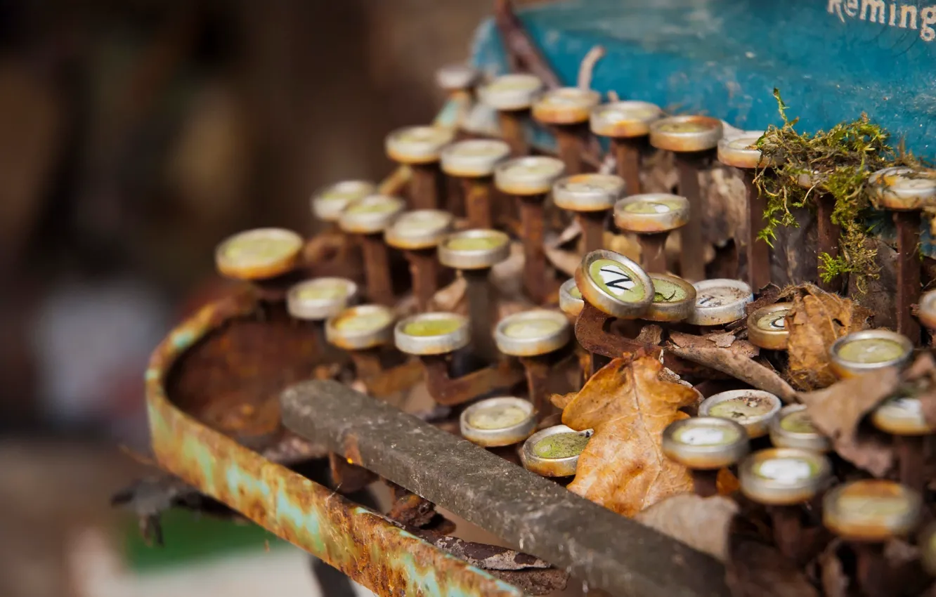 Фото обои Decay, Remington, Typewriter