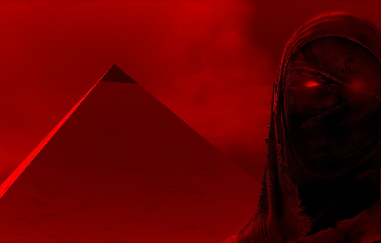 Фото обои пирамида, мумия, Assassins Creed Origins