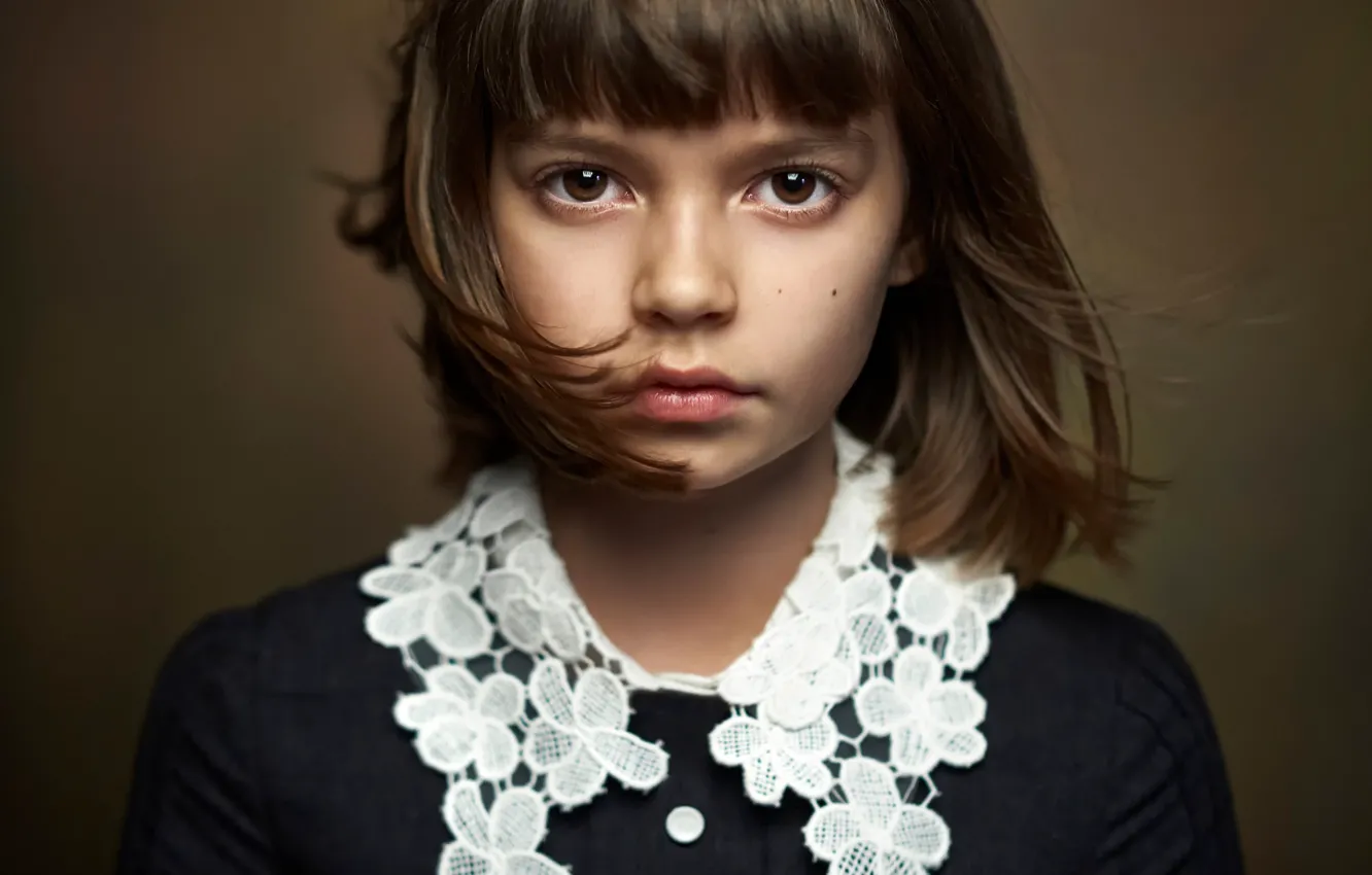 Фото обои портрет, девочка, кареглазая, Alexander Vinogradov, beautiful portrait
