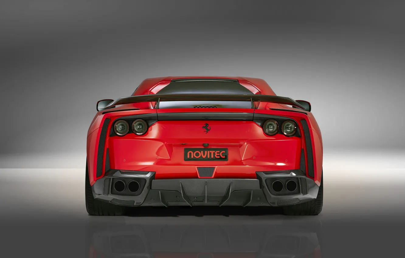 Фото обои Ferrari, суперкар, вид сзади, Novitec, N-Largo, Superfast, 812, 2019