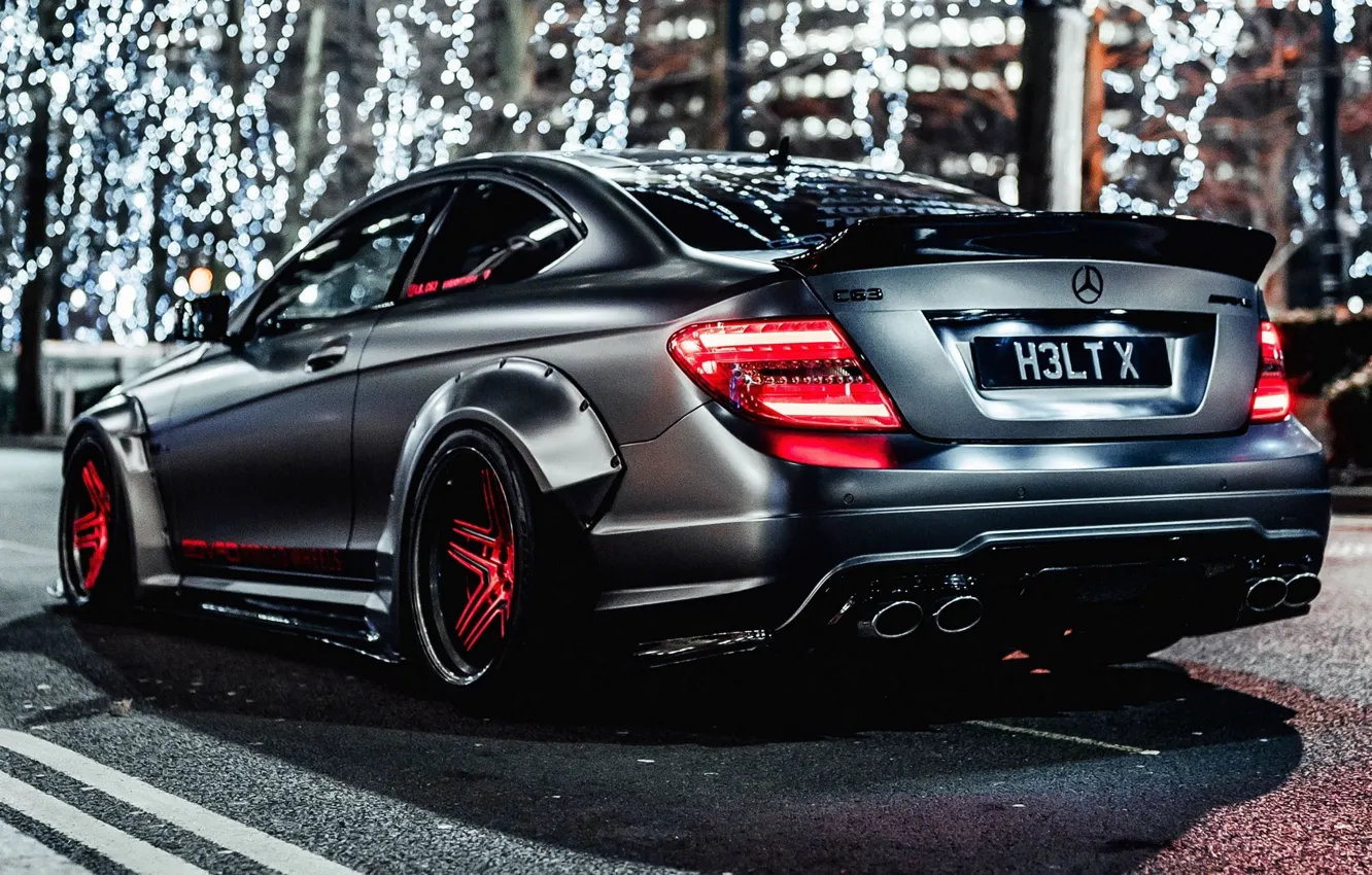 Фото обои AMG, Coupe, Mercedes - Benz, C63, C204, Liberty walk