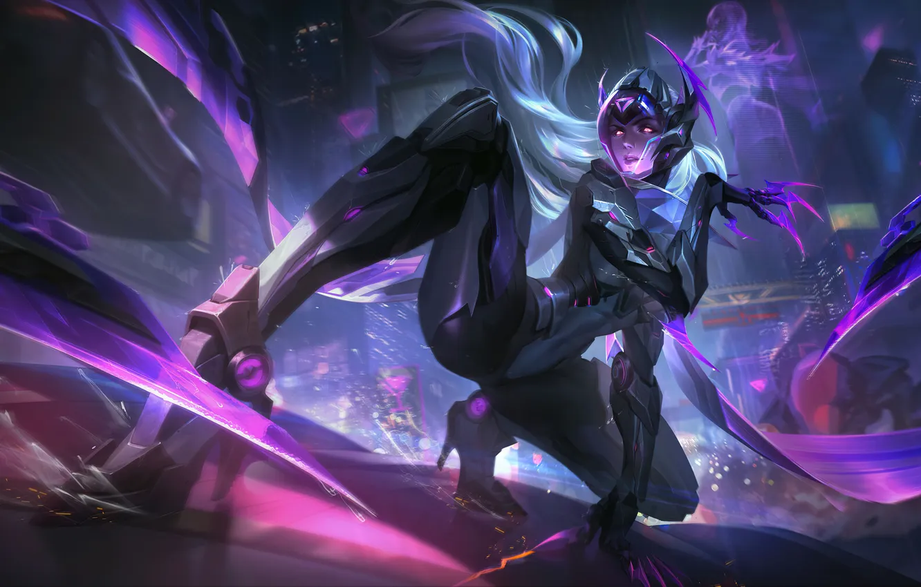 Фото обои Concept Art, League of Legend, Girl Beauty, Comic Art, Evelynn PROJECT, qjjy114