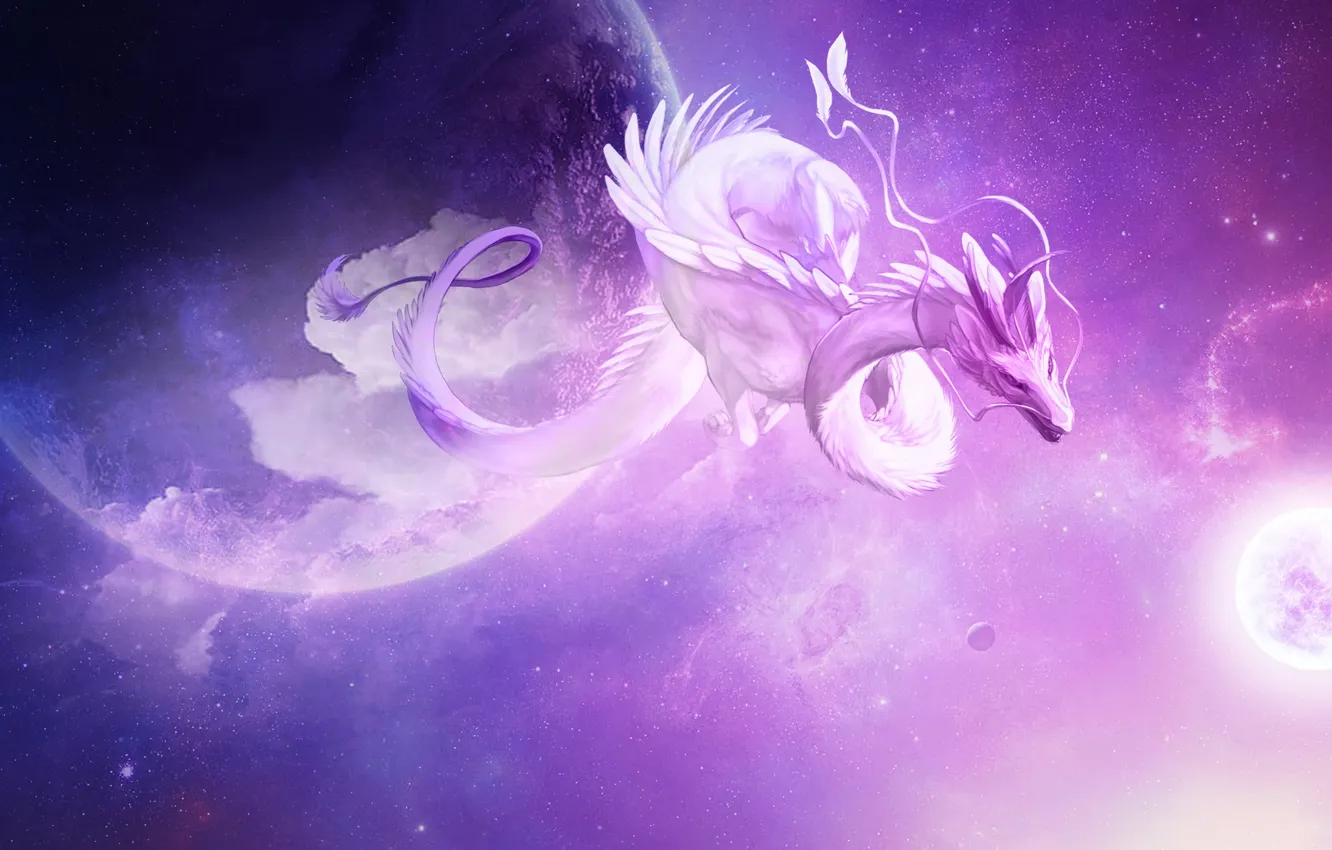 Фото обои fantasy, art, dragon