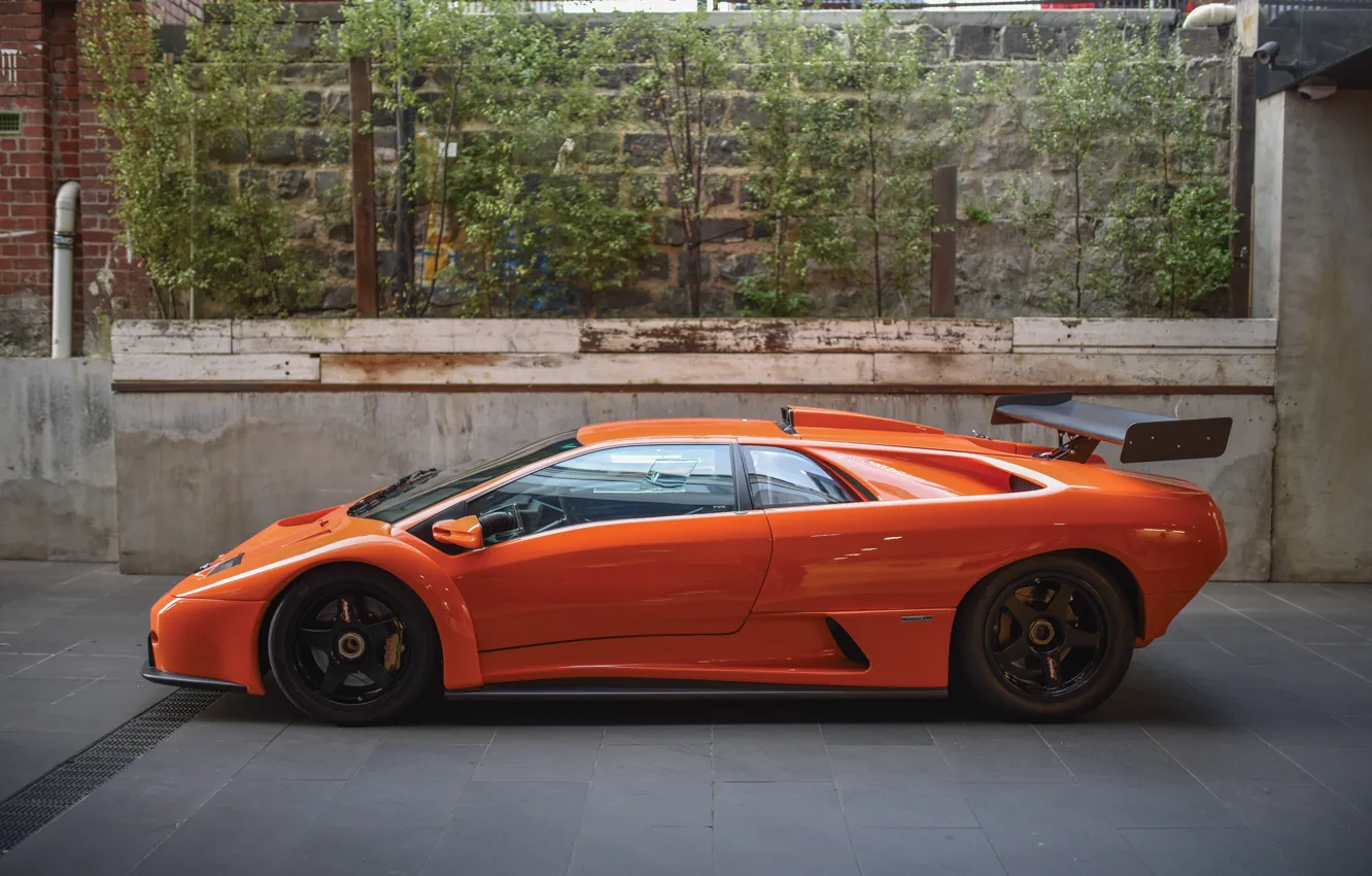 Фото обои Lamborghini, Diablo, side view, Lamborghini Diablo GTR