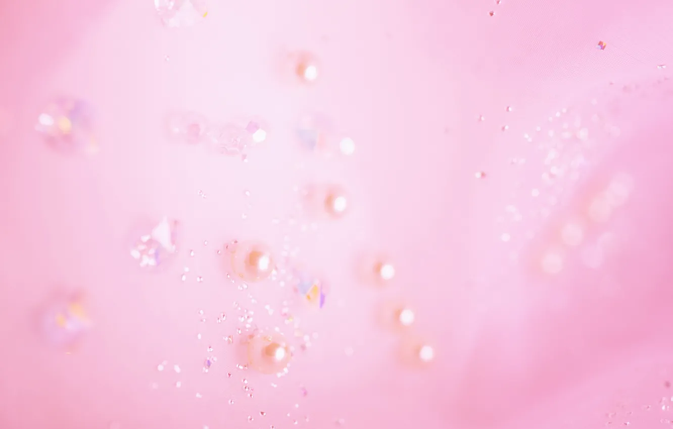 Фото обои сияние, розовый, блеск, стразы, текстуры, бусины, боке, обои от lolita777