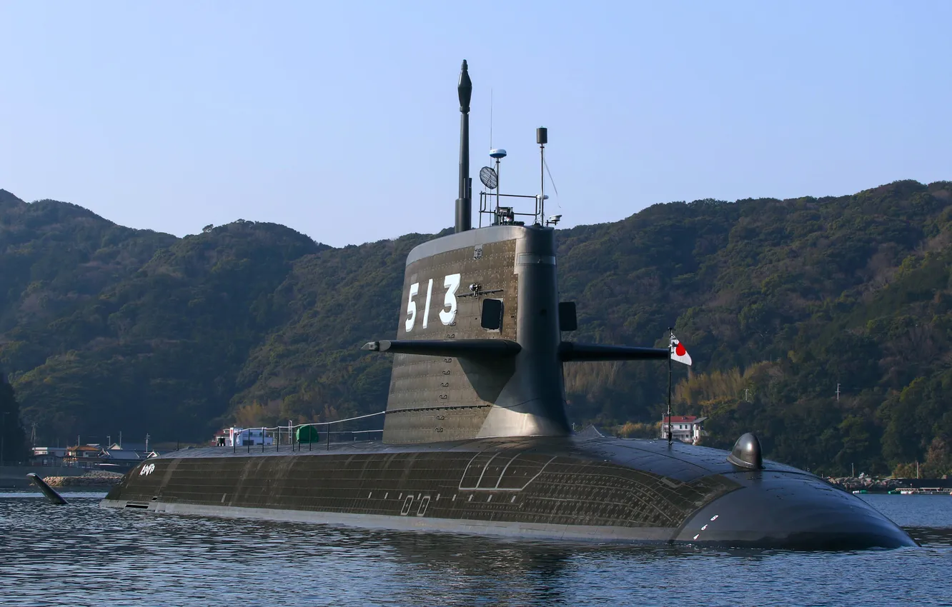Фото обои Япония, подводная лодка, JS Taigei, SS-513
